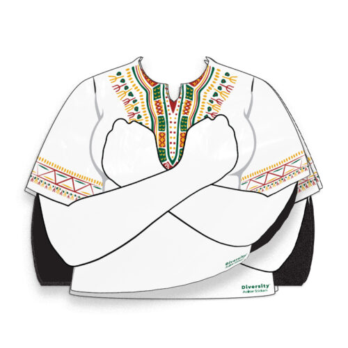 "Wakanda Forever" Dashiki Pattern Shirt - Round (sm)