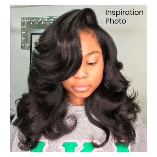 Voluminous Curls w/ Side Part - Square (sm) - Image 2